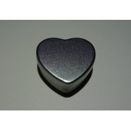 Boîte en aluminium petit coeur argenté