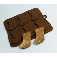 Moule en silicone Les bottes du Père Noël