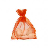 Lot de 10 sacs en organdi orange
