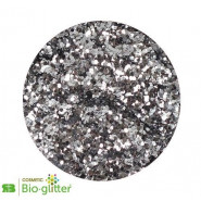 Glitter Argent étoilé 040