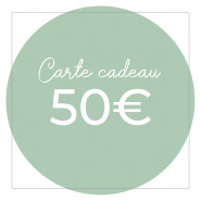 Carte cadeau 50€ - Version numérique