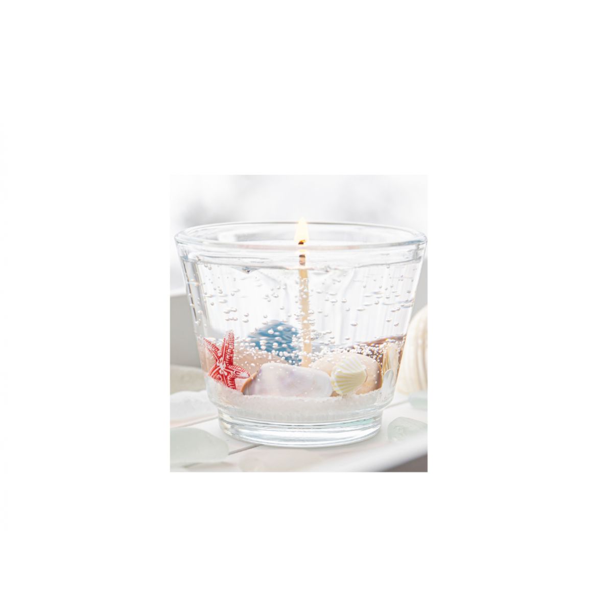 Cire en gel translucide pour bougies