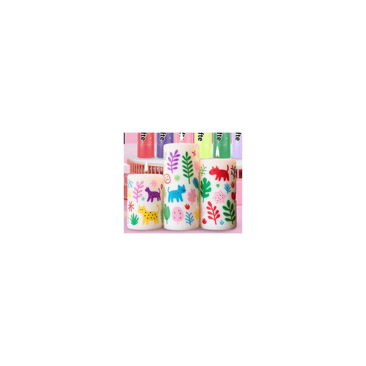 Crayons de Cire Décoratifs pour Bougie – Lot de 12 – Aromat’Easy
